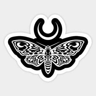 Death's Head Hawkmoth With Moon Sticker